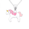 zilveren ketting met unicorn voor meisjes