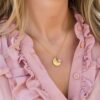 geboortebloem ketting goud rvs met geboortesteen
