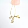 goud stainless steel ketting met 3 bedels love goud stainless steel kettinkje met bedels niet verkleuren