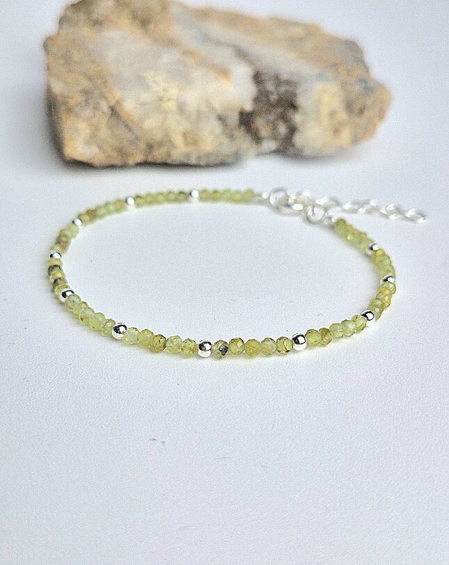 zilveren armband met peridoot