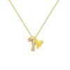 rvs goud stainless steel edelstaal ketting met hartje en zirkoon rvs-goud-stainless-steel-edelstaal-ketting-met-hartje-en-zirkoon